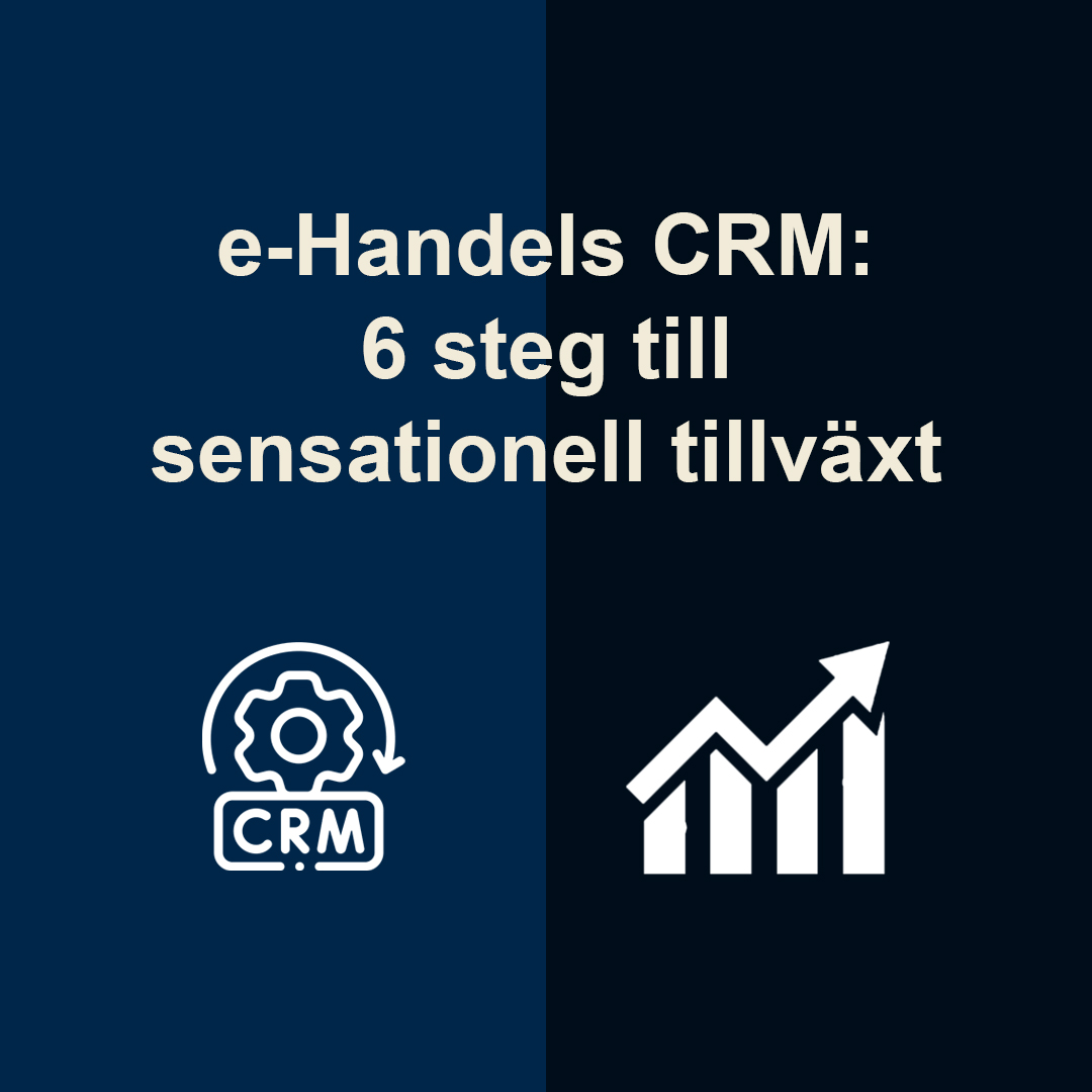 CRM inom e-handel: 6 steg till sensationell tillväxt